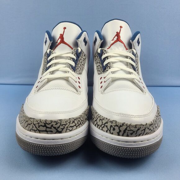 Air Jordan 3 Retro 2011 Mens Size 13 "True Blue" Basketball Sneakers 136064-104 - Picture 4 of 16